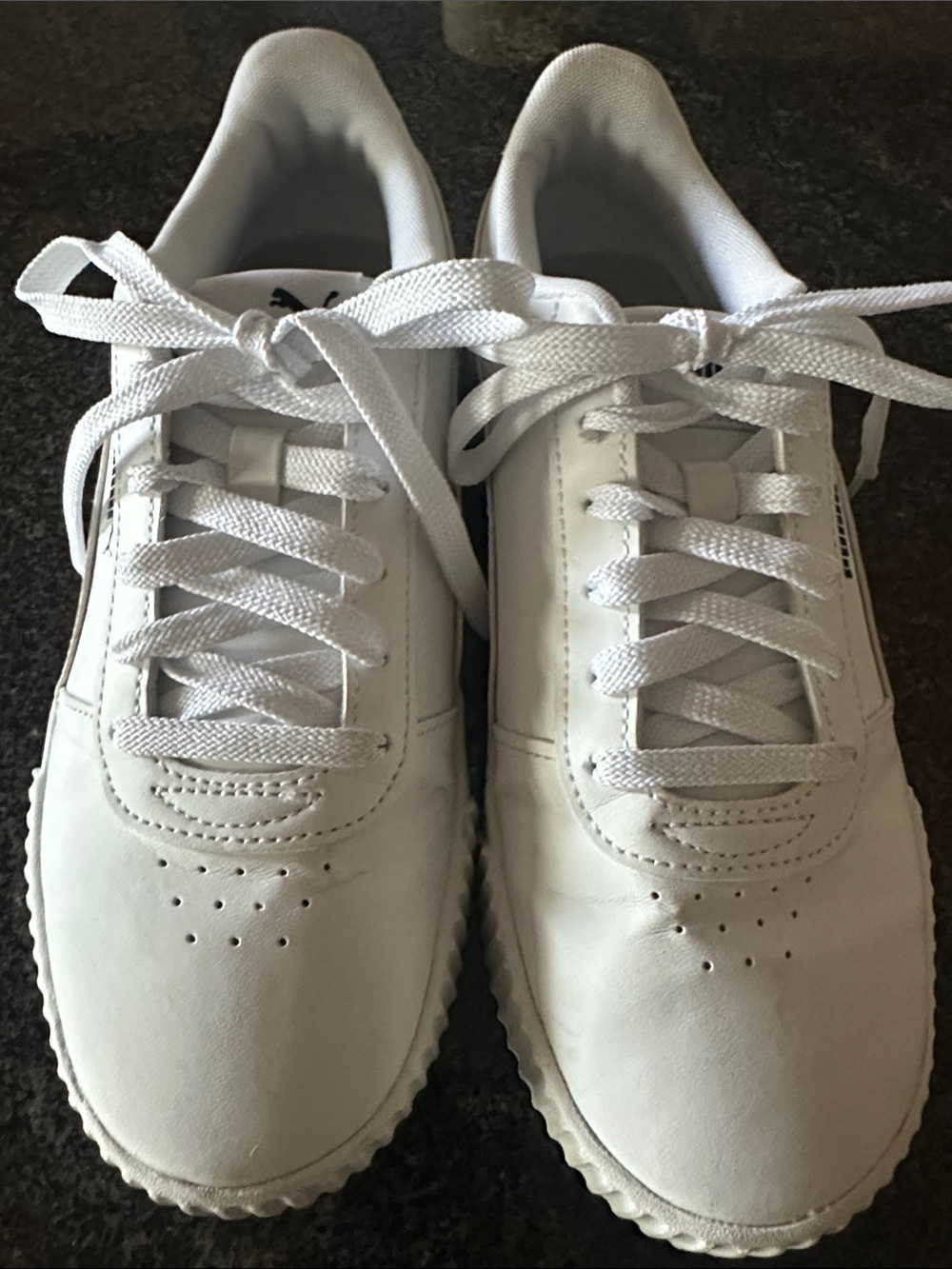 Puma Women’s White Low-Top Lace-Up Sneakers
